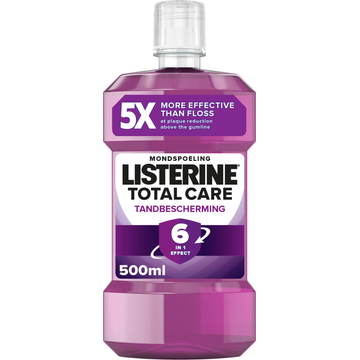 Listerine Total Care Tandbescherming Mondspoeling 6 in 1 Effect 500ML bij Jumbo