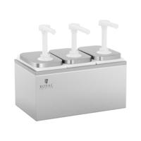 Sausdispenser - 3 pompen - 3 x 2 L
