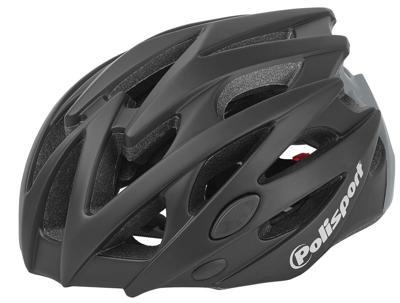 Polisport twig fietshelm l 58-61cm zwart/grijs
