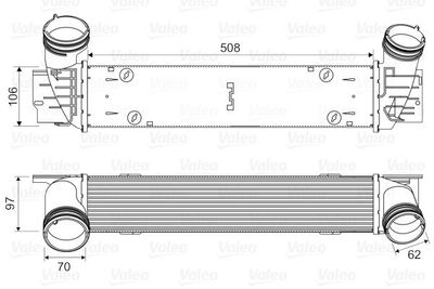 Intercooler, inlaatluchtkoeler 818594