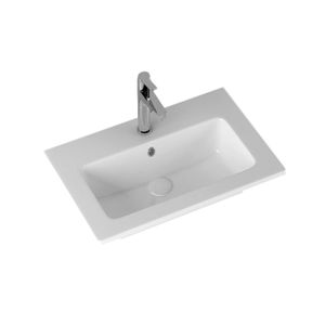 Sanicare Wastafel Keramiek Met Overloop 71x46.5 cm Wit