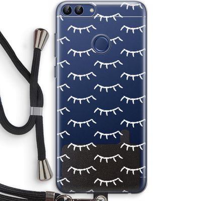 Wimpers: Huawei P Smart (2018) Transparant Hoesje met koord