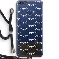 Wimpers: Huawei P Smart (2018) Transparant Hoesje met koord