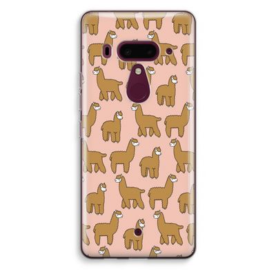 Alpacas: HTC U12+ Transparant Hoesje