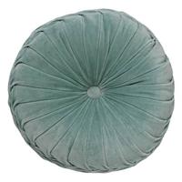 Dutch Decor Sierkussen rond Ø 40 cm velvet - KAJA - Jadeite - lichtgro