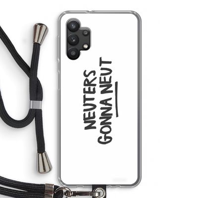 Neuters: Samsung Galaxy A32 5G Transparant Hoesje met koord