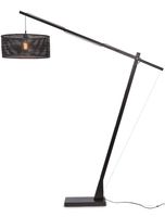 GOOD&MOJO Vloerlamp 'Java' Bamboe, 207cm, kleur Zwart