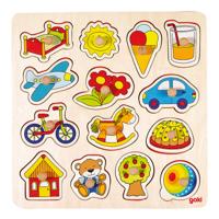 Goki houten noppenpuzzel