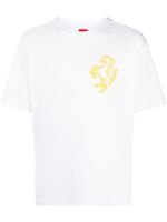 Ferrari t-shirt à logo brodé - Blanc