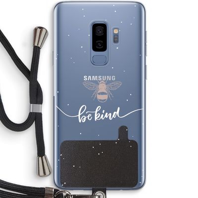 Be(e) kind: Samsung Galaxy S9 Plus Transparant Hoesje met koord