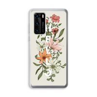 Hello bloemen: Huawei P40 Transparant Hoesje