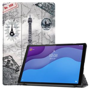 3-Vouw sleepcover hoes - Lenovo Tab M10 HD Gen 2 (2e generatie) - Eiffeltoren