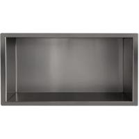 Wiesbaden Demis Inbouwnis RVS Gunmetal 30x60x7 cm - Wandopslag