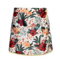 Queen Kerosin Flower Swim Skirt Ecru-XL