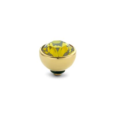 Melano Twisted Basic CZ Steentje Yellow | Goud