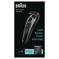 Braun BeardTrimmer 3 Baardtrimmer Series 3 BT3411, Trimmer Voor Heren met 50 minuten Gebruiksduur