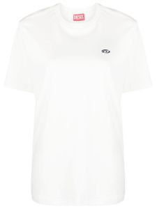 Diesel t-shirt en coton à logo brodé - Blanc