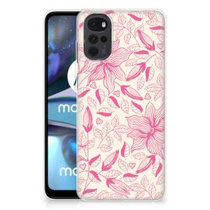 Motorola Moto G22 TPU Case Pink Flowers