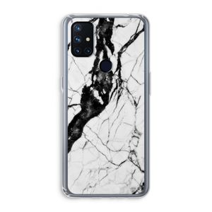 Witte marmer 2: OnePlus Nord N10 5G Transparant Hoesje