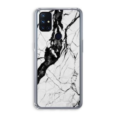 Witte marmer 2: OnePlus Nord N10 5G Transparant Hoesje
