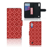 Samsung Galaxy M10 Telefoon Hoesje Batik Rood