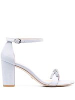 Stuart Weitzman sandales NearlyNude SW Bow 85 mm - Violet - thumbnail