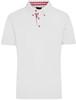 James & Nicholson JN716 Men´s Traditional Polo - White/Red/White - S