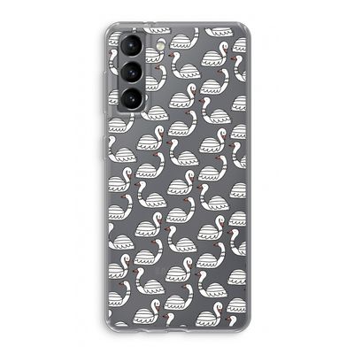 Zwanen: Samsung Galaxy S21 Transparant Hoesje