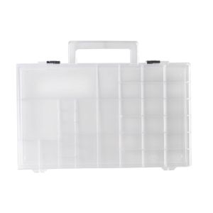 Opberg/sorteer box/dozen met 33 vakken 31 cm   -