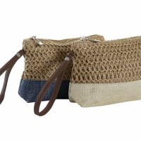 Toilettas DKD Home Decor Vezel Geel Blauw Wit Rood Beige (4 Stuks)
