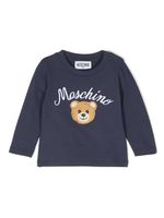 Moschino Kids t-shirt à motif Teddy Bear - Bleu - thumbnail