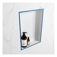 Wandnis Solid Surface Easy | In- en opbouw | 30x45x8 cm | 1 vak | Jeans/Talc