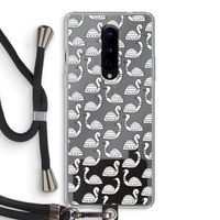 Zwanen: OnePlus 8 Transparant Hoesje met koord
