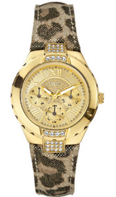 Guess horlogeband W0023L1 Leder Multicolor + standaard stiksel
