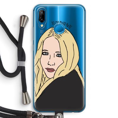 Mary Kate: Huawei P20 Lite Transparant Hoesje met koord