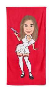 Cartoon Handdoek Sexy Nurse - Pillow Buddies