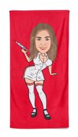 Cartoon Handdoek Sexy Nurse - Pillow Buddies