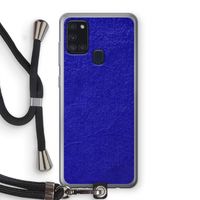 Majorelle Blue: Samsung Galaxy A21s Transparant Hoesje met koord