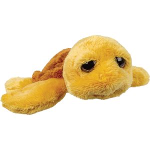 Suki Gifts pluche zeeschildpad Jules knuffeldier - cute eyes - okergeel - 14 cm