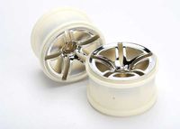 Wheels, jato twin-spoke 2.8" (chrome) (nitro front) (2) - thumbnail