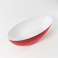 Vrijstaand bad Mondiaz Float | 170x80 cm | Solid surface | Ovaal | Fire - Talc