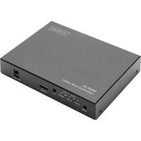 Digitus DS-43309 HDMI-switch 2 + 2 poorten Ultra HD-geschikt, Individueel schakelbaar, Met afstandsbediening 3840 x 2160 Pixel