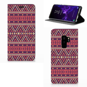 Samsung Galaxy S9 Plus Hoesje met Magneet Aztec Paars