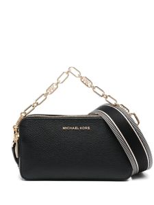 Michael Michael Kors petit sac à bandoulière en cuir - Noir