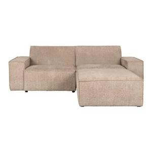 Zuiver x fonQ James Modulaire 3-zitsbank met Hocker- Teddystof - Beige