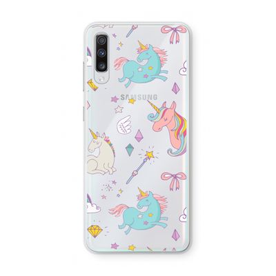 Fantasiewereld: Samsung Galaxy A70 Transparant Hoesje