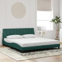 Bedframe zonder matras 180x200 cm fluweel donkergroen