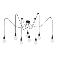Hanglamp Tarento Scandinavisch 8 Lichts Zwart - thumbnail