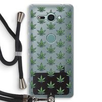 Weed: Sony Xperia XZ2 Compact Transparant Hoesje met koord