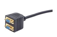 Gembird CC-VGAX2-20CM VGA kabel 0,2 m VGA (D-Sub) 2 x VGA (D-Sub) Zwart - thumbnail